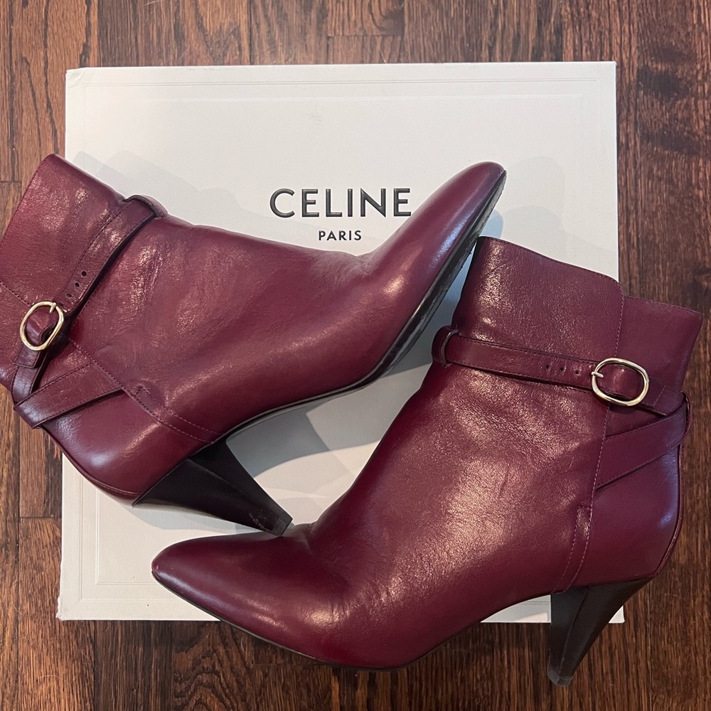 Celine leather ankle boots size 39 (9)